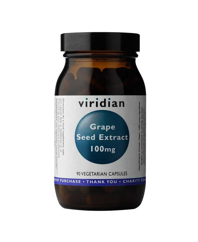 Viridian Grape Seed Extract 100mg 90 Capsules