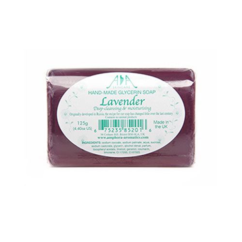 Amphora Aromatics AA Skincare Lavender Clear Glycerine Soap 125g 
