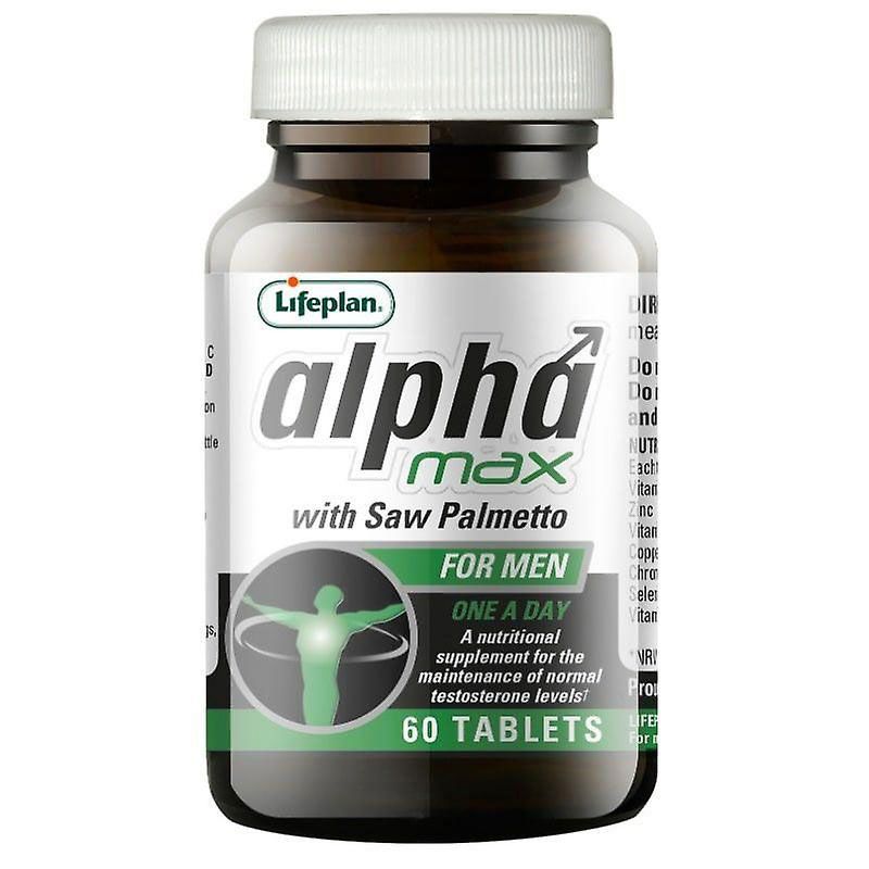 Lifeplan Alpha Max with Saw Palmetto for Men 60 Tablets - One-a-Day Tablets 