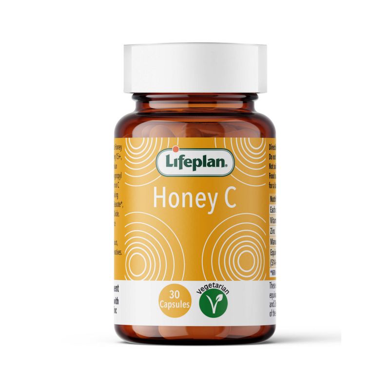 Lifeplan Honey C 30 Capsules - Manuka Honey plus Vit.C and Zinc
