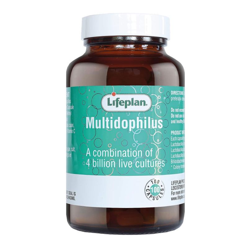 Lifeplan Multidophilus 100 Capsules - 4 Billion Live Cultures 