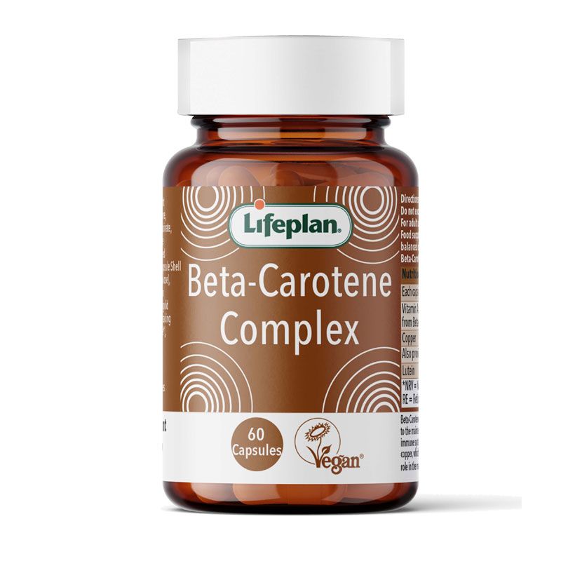 Lifeplan Beta Carotene Complex 60 Capsules - For healthy skin pigmentation