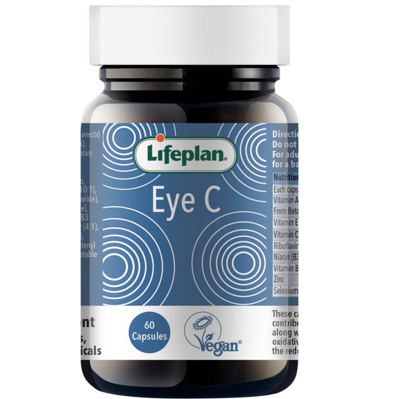 Lifeplan Eye C with Lutein, Bilberry & Zinc 60 Capsules - For Healthy Eyes