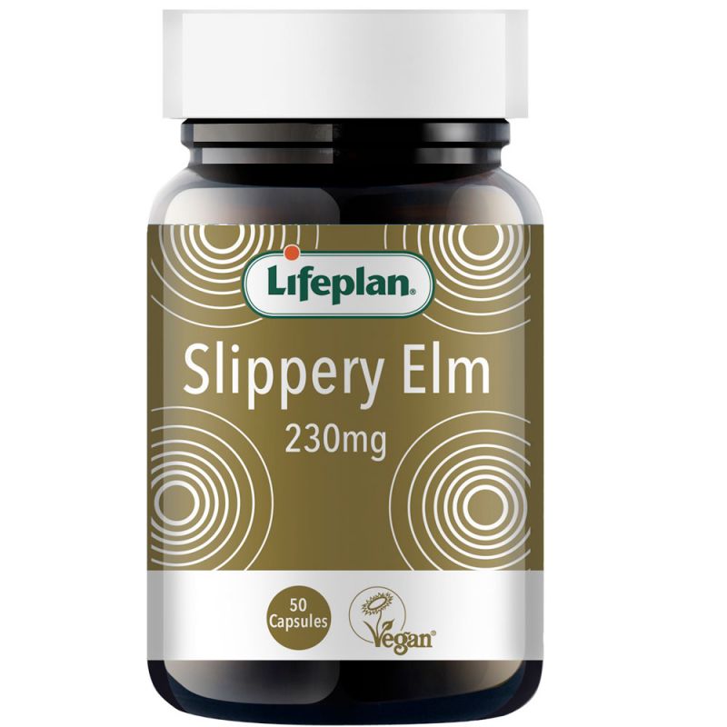 Lifeplan Slippery Elm 230mg 50 Capsules - Digestive Aid