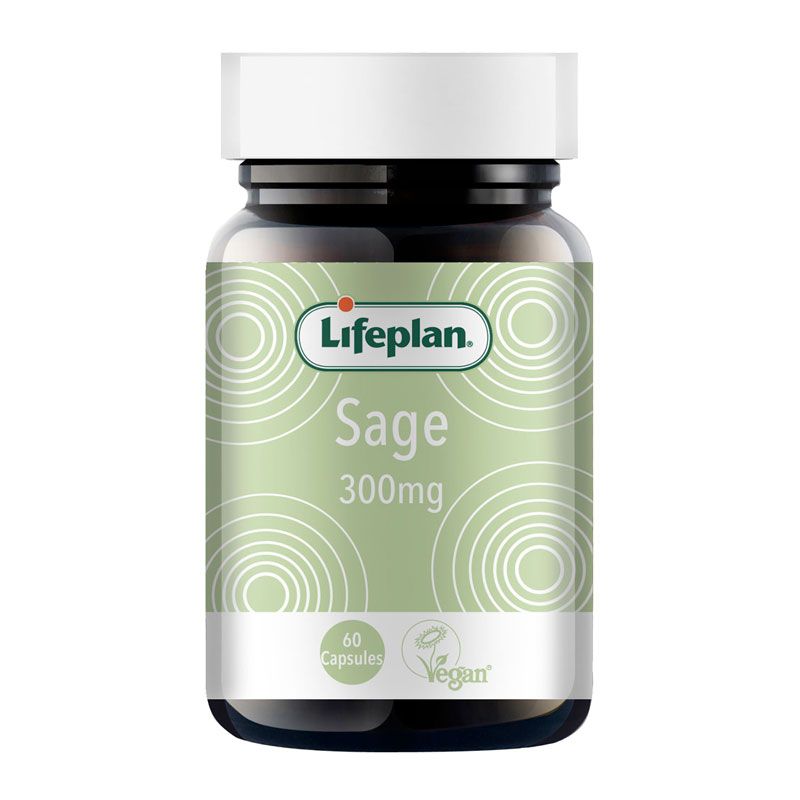 Lifeplan Sage 300mg - 60 Veg. Capsules Additive Free