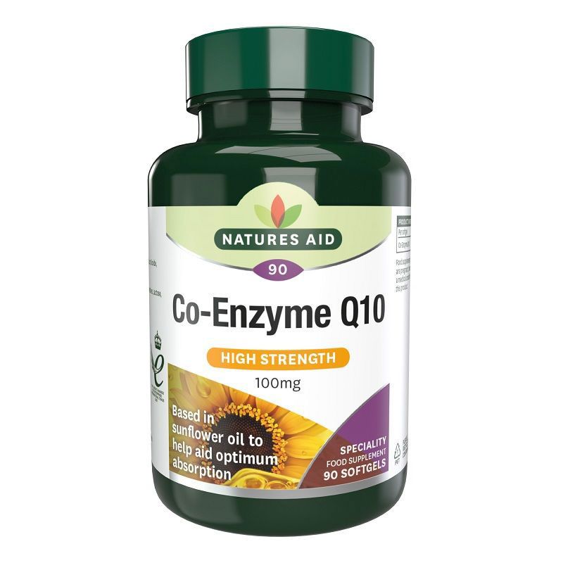 Natures Aid Co-Enzyme Q-10 100mg 90 Softgels 
