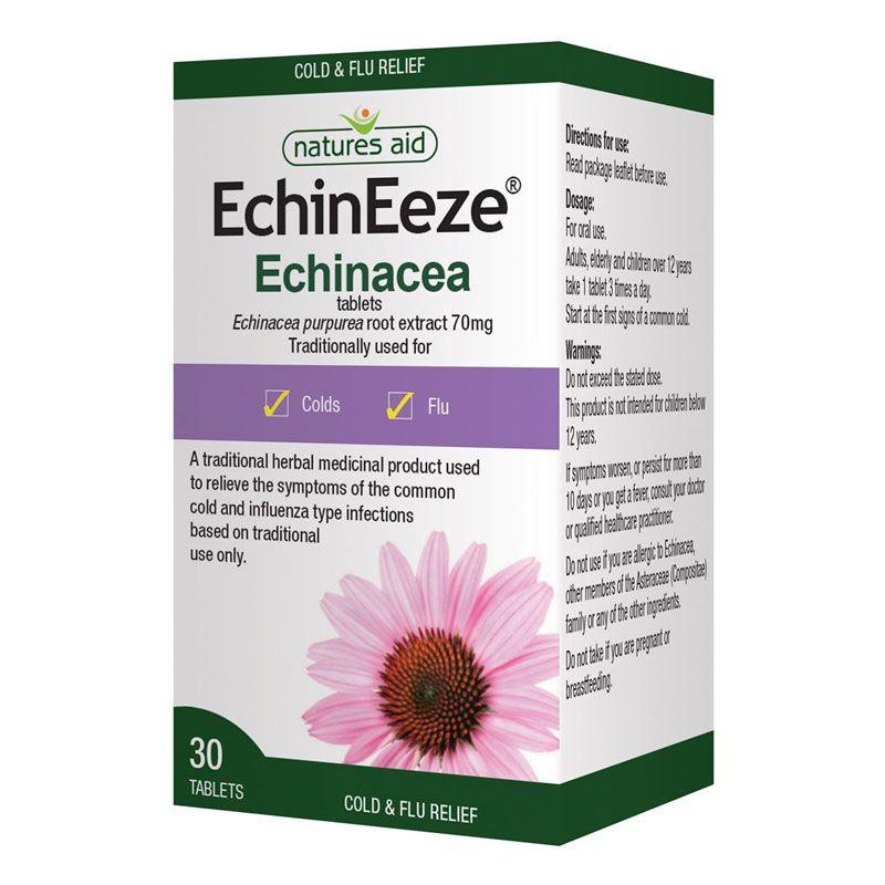 Natures Aid EchinEeze Echinacea Extract 30 Tablets
