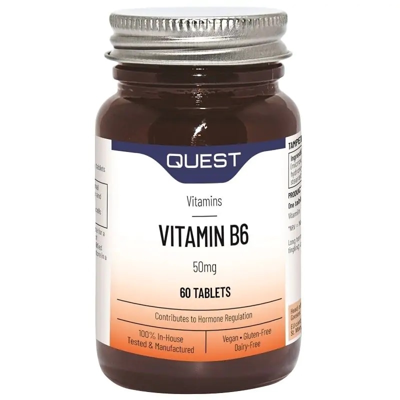 quest vitamin b6 50mg 60 tablets 