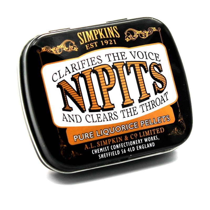 Simpkins Nipits Original Pure Liquorice Pelle