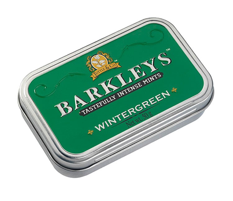 barkleys tastefully intense mints wintergreen 50g