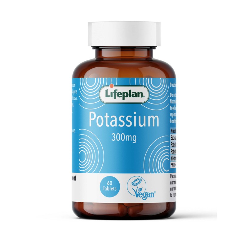Lifeplan Potassium 300mg - 60 Tablets One-a-D
