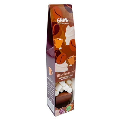 gnaw mochaccino hot chocolate stirrer with marshmallows 45g