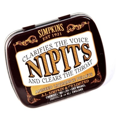 Simpkins Nipits Aniseed Liquorice Pellets 12g Tin