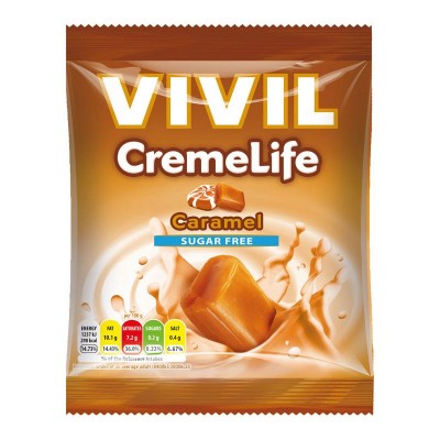 VIVIL Creme Life Sugar Free Caramel Bonbons 60g