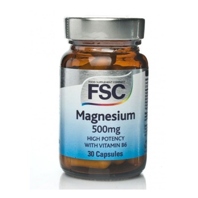 FSC Magnesium 500mg with Vitamin B6 -30 Capsules