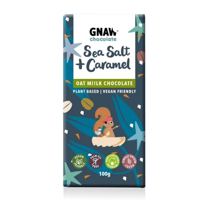 gnaw sea salt & caramel oat mi!lk chocola