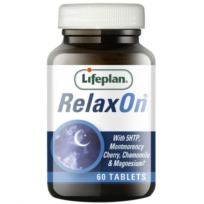 Lifeplan RelaxOn 60 Tablets with 5HTP, Montmorency Cherry, Chamomile & Magnesium