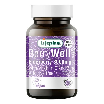 Lifeplan BerryWell Elderberry  3000mg 60 Capsules