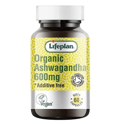 Lifeplan Organic Ashwagandha 600mg 60 Capsules