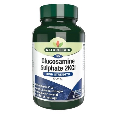 Natures Aid Glucosamine Sulphate 2KCl 1000mg 90 Tablets