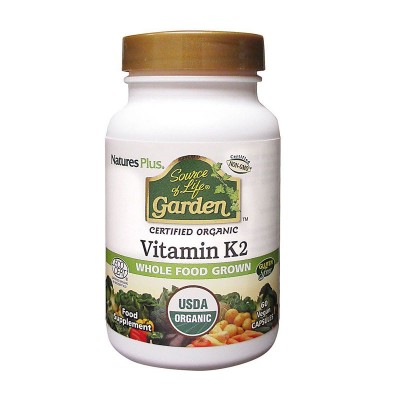 Natures Plus Source of Life Garden Vitamin K2 - 60 Veg. Capsules