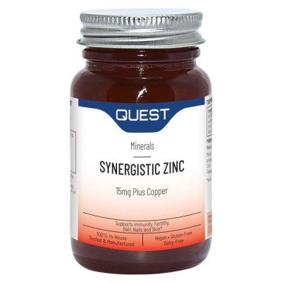 Quest Synergistic Zinc15mg with Copper 90 Tablets