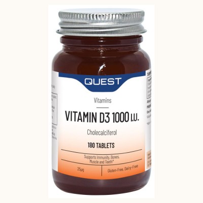 Quest Vitamin D3 1000iu Cholecalciferol 180 T