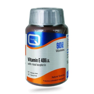 Quest Vitamin E 400iu Natural Source 60 Capsules