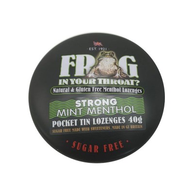 Simpkins Frog in Your Throat SUGAR FREE Strong Mint Menthol  Lozenges 40g TIN