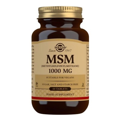 Solgar MSM (methylsulfonylmethane) 1000mg 60 Tablets