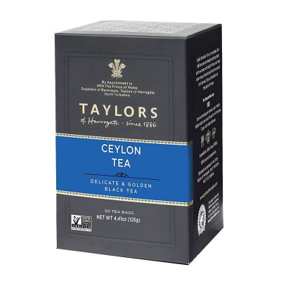 Taylors of Harrogate Ceylon Tea - 20 Wrapped & Tagged Tea Bags