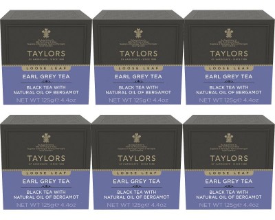 Taylors of Harrogate Earl Grey Leaf Tea 6 x 125g Cartons