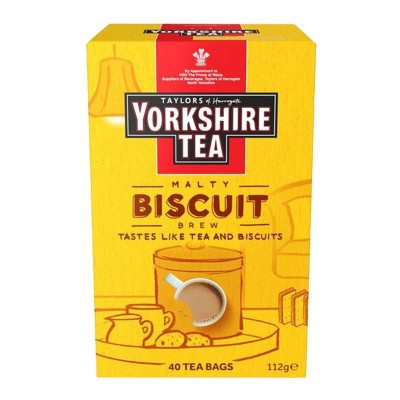 Taylors of Harrogate Yorkshire Tea Biscuit Brew 40 Tea Bags