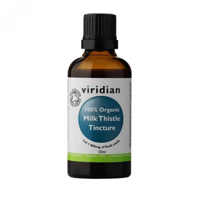 Viridian Milk Thistle Tincture 50ml - 100% Organic